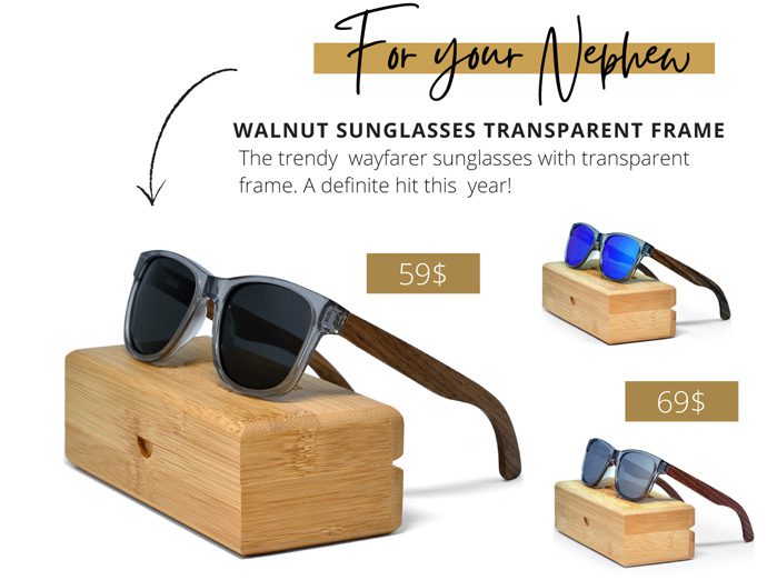 Wayfarer sunglasses for men