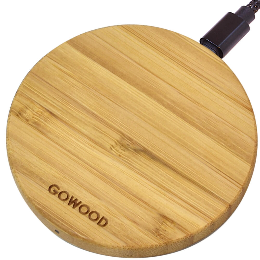 Sustainable Bamboo Wood Wireless Charger from Gowood