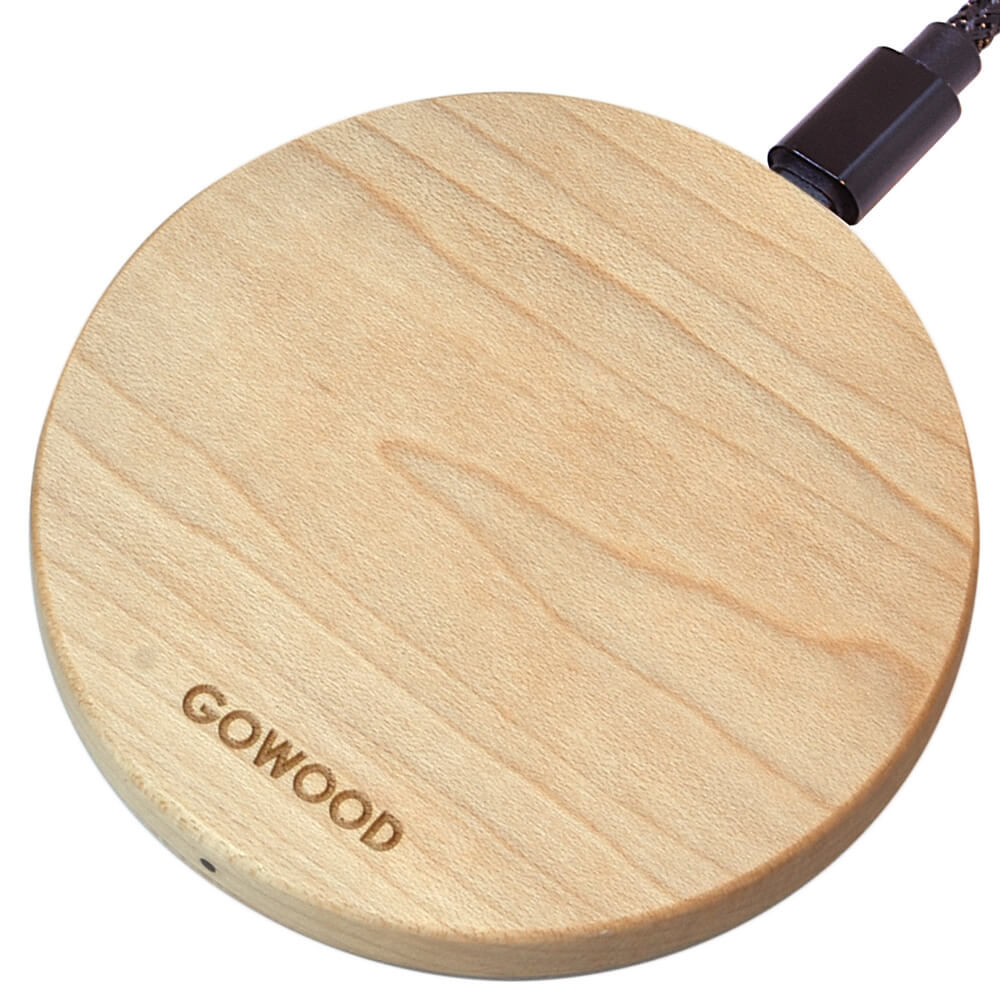 Maple Wood Wireless Charger from Gowood