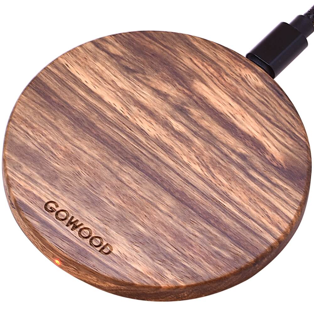Zebra Wood Wireless Charger from Gowood