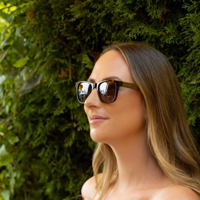 Walnut Wood Classic Sunglasses Tortoise Frame