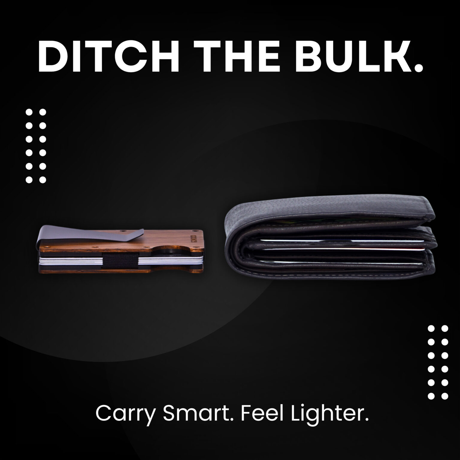 Zebra wood wallet minimalist cardholder