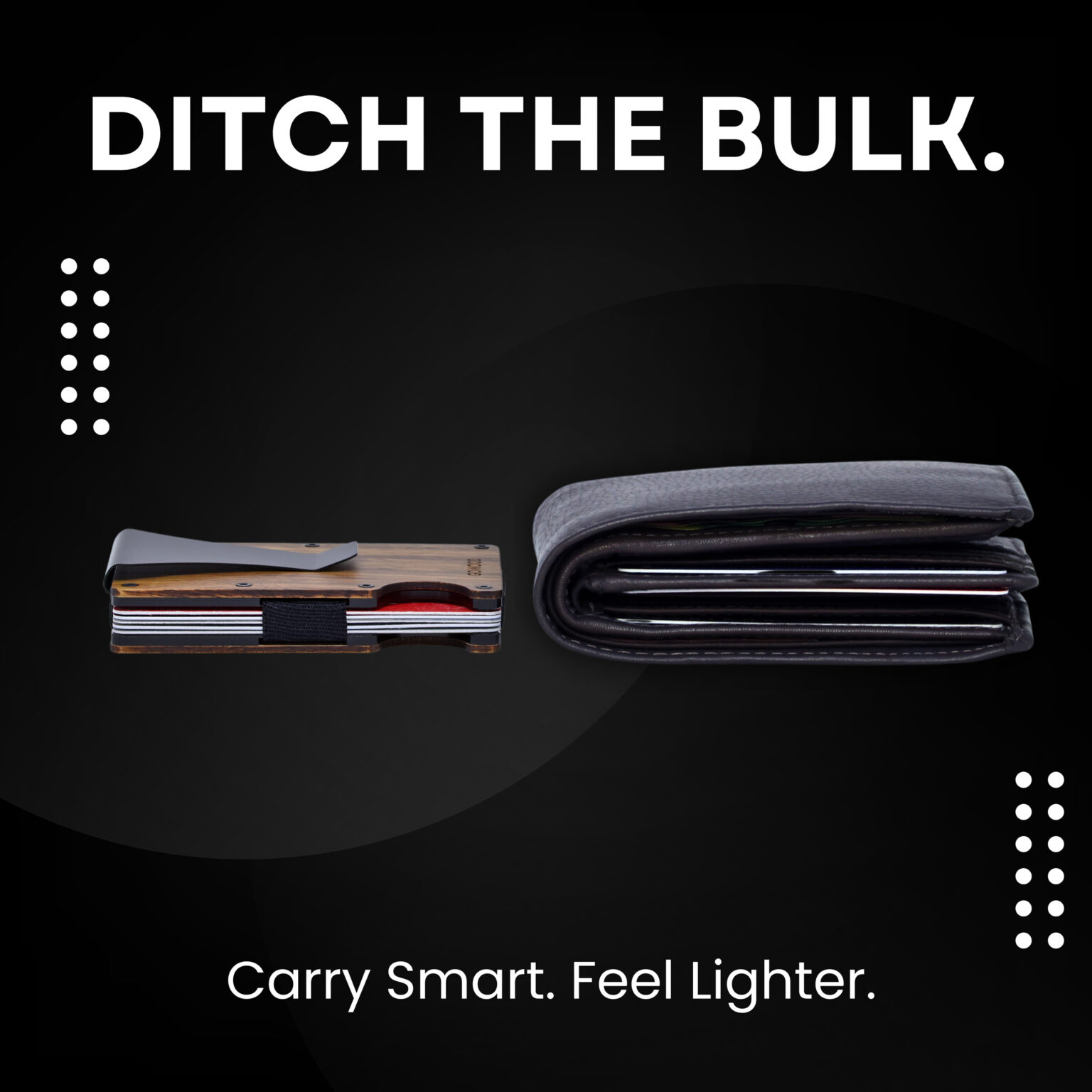 Koa wood wallet and minimalist cardholder with RFID protection