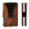 Koa wood wallet and minimalist cardholder with RFID protection