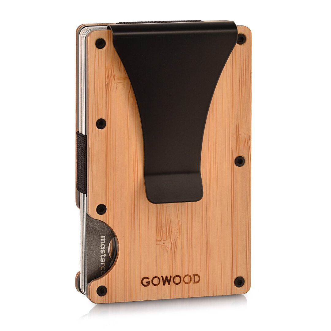 Bamboo Wood Wallet With RFID Protection