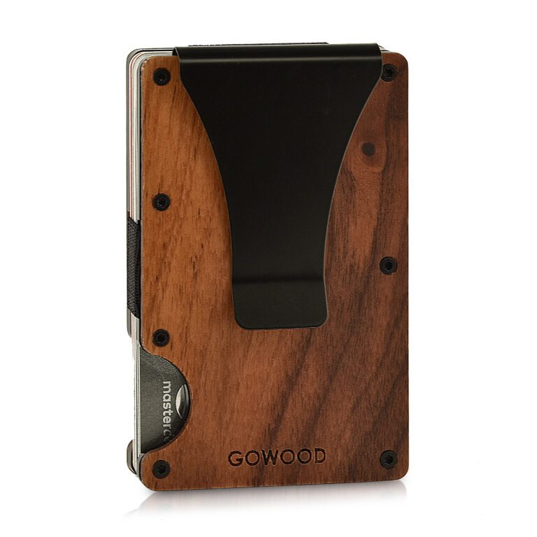 Koa wood wallet