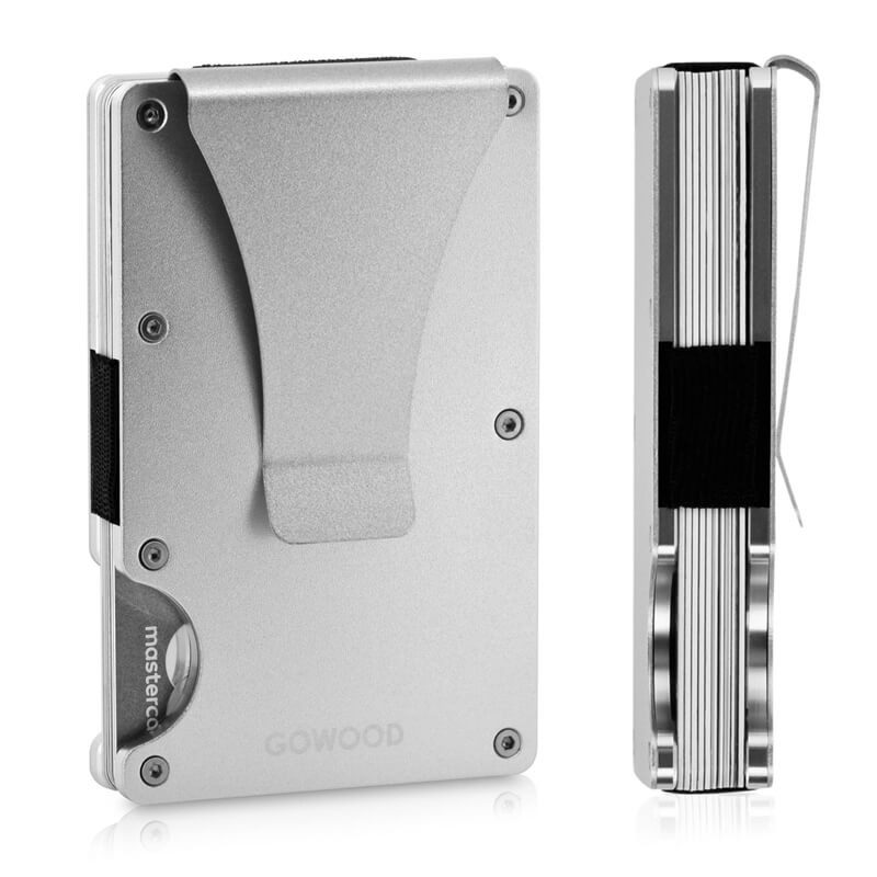 Silver Metal Wallet With Protection